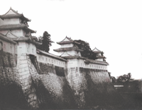 Osaka castle in 1865